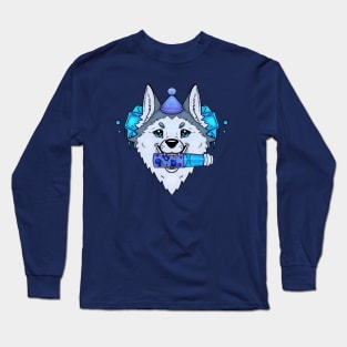 Chilled Ramune Soda, Chill Husky Long Sleeve T-Shirt